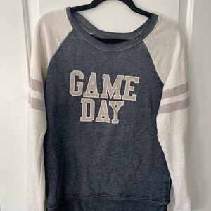 Maurices Blue and White Game Day Sweatshirt